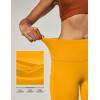 imageIUGA High Waist Yoga Pants with Pockets Leggings for Women Tummy Control Workout Leggings for Women 4 Way StretchYellow