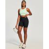 image:imageIUGA Biker Shorts Women with Pockets Workout Gym Running Yoga Athletic Seamless Scrunch Butt Lifting Tummy Control ShortsBlack