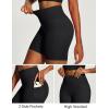 image:imageIUGA Biker Shorts Women with Pockets Workout Gym Running Yoga Athletic Seamless Scrunch Butt Lifting Tummy Control ShortsBlack