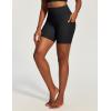 image:imageIUGA Biker Shorts Women with Pockets Workout Gym Running Yoga Athletic Seamless Scrunch Butt Lifting Tummy Control ShortsBlack
