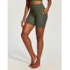 image:imageIUGA Biker Shorts Women with Pockets Workout Gym Running Yoga Athletic Seamless Scrunch Butt Lifting Tummy Control ShortsGrass Grey Green
