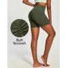 image:imageIUGA Biker Shorts Women with Pockets Workout Gym Running Yoga Athletic Seamless Scrunch Butt Lifting Tummy Control ShortsGrass Grey Green