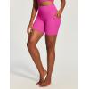 image:imageIUGA Biker Shorts Women with Pockets Workout Gym Running Yoga Athletic Seamless Scrunch Butt Lifting Tummy Control ShortsHot Pink