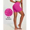 image:imageIUGA Biker Shorts Women with Pockets Workout Gym Running Yoga Athletic Seamless Scrunch Butt Lifting Tummy Control ShortsHot Pink