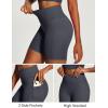 image:imageIUGA Biker Shorts Women with Pockets Workout Gym Running Yoga Athletic Seamless Scrunch Butt Lifting Tummy Control ShortsInk Gray
