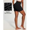 image:imageIUGA Butt Lifting Biker Shorts Women with Pockets Tummy Control No Front Seam Gym Workout Shorts Scrunch Booty Yoga ClothesBlack