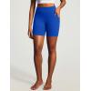 image:imageIUGA Butt Lifting Biker Shorts Women with Pockets Tummy Control No Front Seam Gym Workout Shorts Scrunch Booty Yoga ClothesDynamic Blue