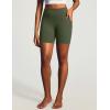 image:imageIUGA Butt Lifting Biker Shorts Women with Pockets Tummy Control No Front Seam Gym Workout Shorts Scrunch Booty Yoga ClothesGrass Grey Green