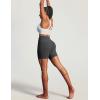 image:imageIUGA Butt Lifting Biker Shorts Women with Pockets Tummy Control No Front Seam Gym Workout Shorts Scrunch Booty Yoga ClothesInk Grey