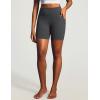image:imageIUGA Butt Lifting Biker Shorts Women with Pockets Tummy Control No Front Seam Gym Workout Shorts Scrunch Booty Yoga ClothesInk Grey