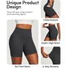 image:imageIUGA Butt Lifting Biker Shorts Women with Pockets Tummy Control No Front Seam Gym Workout Shorts Scrunch Booty Yoga ClothesInk Grey