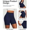 image:imageIUGA Butt Lifting Biker Shorts Women with Pockets Tummy Control No Front Seam Gym Workout Shorts Scrunch Booty Yoga ClothesNavy Blue