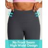 image:imageIUGA Capri Leggings for Women with Pockets Womens High Waisted Knee Length Capris Compression Yoga Pants Workout LeggingsGrey