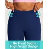 image:imageIUGA Capri Leggings for Women with Pockets Womens High Waisted Knee Length Capris Compression Yoga Pants Workout LeggingsNavy