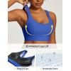 image:imageIUGA High Support Sports Bras for Women High Impact Sports Bra Adjustable Criss Cross Back Yoga Workout Bra with Molded CupDynamic Blue