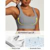 image:imageIUGA High Support Sports Bras for Women High Impact Sports Bra Adjustable Criss Cross Back Yoga Workout Bra with Molded CupLight Grey