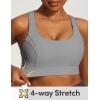 image:imageIUGA High Support Sports Bras for Women High Impact Sports Bra Adjustable Criss Cross Back Yoga Workout Bra with Molded CupLight Grey