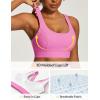 image:imageIUGA High Support Sports Bras for Women High Impact Sports Bra Adjustable Criss Cross Back Yoga Workout Bra with Molded CupLight Pink