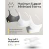 image:imageIUGA High Support Sports Bras for Women High Impact Sports Bra Adjustable Criss Cross Back Yoga Workout Bra with Molded CupWhite