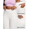 image:imageIUGA High Waist Yoga Pants with Pockets Leggings for Women Tummy Control Workout Leggings for Women 4 Way StretchWhite Jeans
