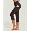 image:imageIUGA High Waisted Yoga Pants for Women with Pockets Capri Leggings for Women Workout Leggings for Women Yoga CaprisEspresso