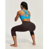 image:imageIUGA High Waisted Yoga Pants for Women with Pockets Capri Leggings for Women Workout Leggings for Women Yoga CaprisEspresso