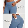 image:imageIUGA High Waisted Yoga Pants for Women with Pockets Capri Leggings for Women Workout Leggings for Women Yoga CaprisVibrant Blue Jeans