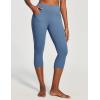 image:imageIUGA High Waisted Yoga Pants for Women with Pockets Capri Leggings for Women Workout Leggings for Women Yoga CaprisVibrant Blue Jeans
