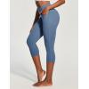 image:imageIUGA High Waisted Yoga Pants for Women with Pockets Capri Leggings for Women Workout Leggings for Women Yoga CaprisVibrant Blue Jeans