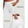 image:imageIUGA High Waisted Yoga Pants for Women with Pockets Capri Leggings for Women Workout Leggings for Women Yoga CaprisWhite Jeans