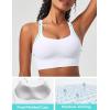 image:imageIUGA Sports Bras for Women High Support Womens Large Bust High Impact Sports Bras Wireless Push Up Racerback Workout Yoga TopWhite