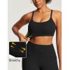image:imageIUGA Sports Bras for Women Large Bust Sports Bras with Molded Cups Wireless Push Up High Impact Workout Yoga Gym TopBlack