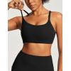 image:imageIUGA Sports Bras for Women Large Bust Sports Bras with Molded Cups Wireless Push Up High Impact Workout Yoga Gym TopBlack
