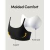 image:imageIUGA Sports Bras for Women Large Bust Sports Bras with Molded Cups Wireless Push Up High Impact Workout Yoga Gym TopBlack