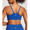 image:imageIUGA Sports Bras for Women Large Bust Sports Bras with Molded Cups Wireless Push Up High Impact Workout Yoga Gym TopDynamic Blue