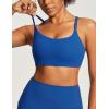 image:imageIUGA Sports Bras for Women Large Bust Sports Bras with Molded Cups Wireless Push Up High Impact Workout Yoga Gym TopDynamic Blue