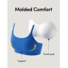 image:imageIUGA Sports Bras for Women Large Bust Sports Bras with Molded Cups Wireless Push Up High Impact Workout Yoga Gym TopDynamic Blue