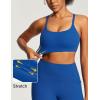 image:imageIUGA Sports Bras for Women Large Bust Sports Bras with Molded Cups Wireless Push Up High Impact Workout Yoga Gym TopDynamic Blue