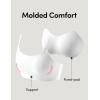 image:imageIUGA Sports Bras for Women Large Bust Sports Bras with Molded Cups Wireless Push Up High Impact Workout Yoga Gym TopWhite