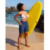 image:imageIUGA Swim Shorts Women 7 High Waisted Swim Board Shorts Quick Dry Bathing Suit Bottoms for Women Swimsuit with Liner PocketsDark Blue