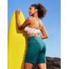 image:imageIUGA Swim Shorts Women 7 High Waisted Swim Board Shorts Quick Dry Bathing Suit Bottoms for Women Swimsuit with Liner PocketsDark Forest