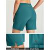 image:imageIUGA Swim Shorts Women 7 High Waisted Swim Board Shorts Quick Dry Bathing Suit Bottoms for Women Swimsuit with Liner PocketsDark Forest