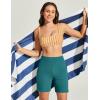 image:imageIUGA Swim Shorts Women 7 High Waisted Swim Board Shorts Quick Dry Bathing Suit Bottoms for Women Swimsuit with Liner PocketsDark Forest