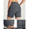 image:imageIUGA Swim Shorts Women 7 High Waisted Swim Board Shorts Quick Dry Bathing Suit Bottoms for Women Swimsuit with Liner PocketsDark Grey