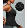 image:imageIUGA Workout Tops for Women with Builtin Bra Racerback Tank Tops Yoga Pilates Tennis Running Gym Athletic TankBlack