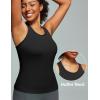 image:imageIUGA Workout Tops for Women with Builtin Bra Racerback Tank Tops Yoga Pilates Tennis Running Gym Athletic TankBlack