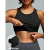 image:imageIUGA Workout Tops for Women with Builtin Bra Racerback Tank Tops Yoga Pilates Tennis Running Gym Athletic TankBlack