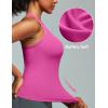 image:imageIUGA Workout Tops for Women with Builtin Bra Racerback Tank Tops Yoga Pilates Tennis Running Gym Athletic TankPink