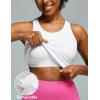 image:imageIUGA Workout Tops for Women with Builtin Bra Racerback Tank Tops Yoga Pilates Tennis Running Gym Athletic TankWhite