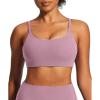 image:imageIUGA Sports Bras for Women Large Bust Sports Bras with Molded Cups Wireless Push Up High Impact Workout Yoga Gym TopPink